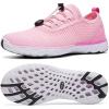 ALEADER Women’s Stylish Water Shoes, Quick-Dry Xdrain Water Sneakers, Lightweight & Comfort Footed(Light Pink)