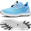 ALEADER Women’s Stylish Water Shoes, Quick-Dry Xdrain Water Sneakers, Lightweight & Comfort Footed(Sky Blue)
