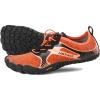ALEADER hiitave Men/Womens Minimalist Barefoot Trail Running Shoes Wide Toe Glove Cross Trainers Hiking Shoes Orange/Black US 9.5 Men