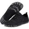 HIITAVE Men Barefoot Water Shoes Beach Aqua Socks Quick Dry for Outdoor Sport Hiking Swiming Surfing(Black)