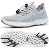 KOLILI Women’s Stylish Water Shoes, Tennis Walking Shoes with Arch Support, Best for Water Sports, Travel & Walk(Lt Gray/Aqua)